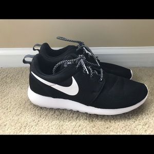 Black and white Nike sneakers